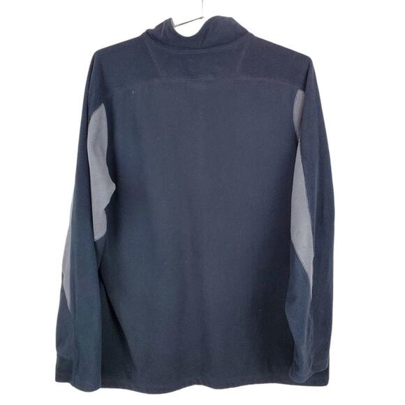 Cabelas Fleece 1/4 Zip Mock Neck Pullover Sweater Warm Mens XL Zip Pockets Gray - Picture 7 of 7